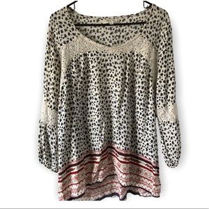 Eden & Olivia boho blouse size 2X. Beautiful shirt! Just too small for me.